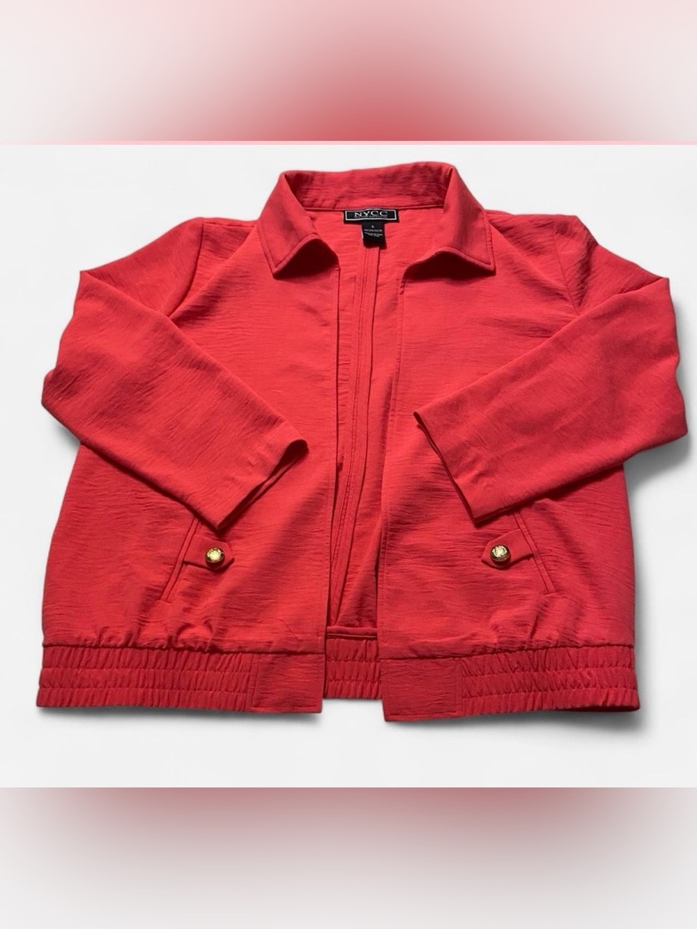 Bomber preppy vintage golden girls 80s jacket with pockets Size S